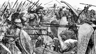 Illustration of the Battle of Plataea between Greece and Persia
