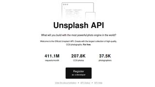 Unsplash is a great photo resource – and now it has its own API