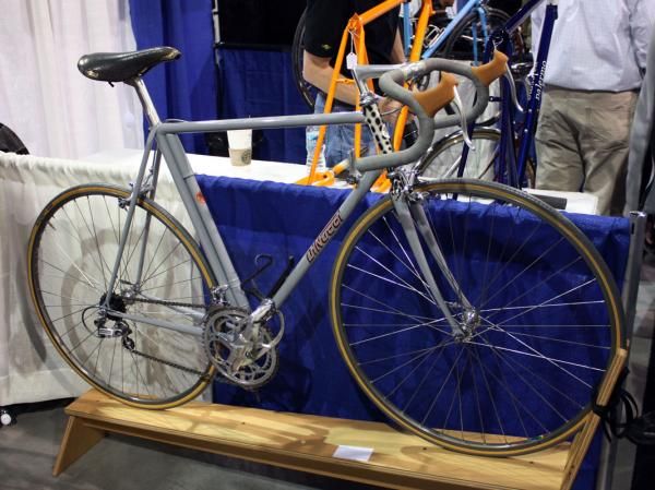 Check out the head tube paint on this DiNucci road bike.