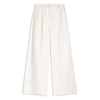 Pantalones blancos de pernera ancha Albaray