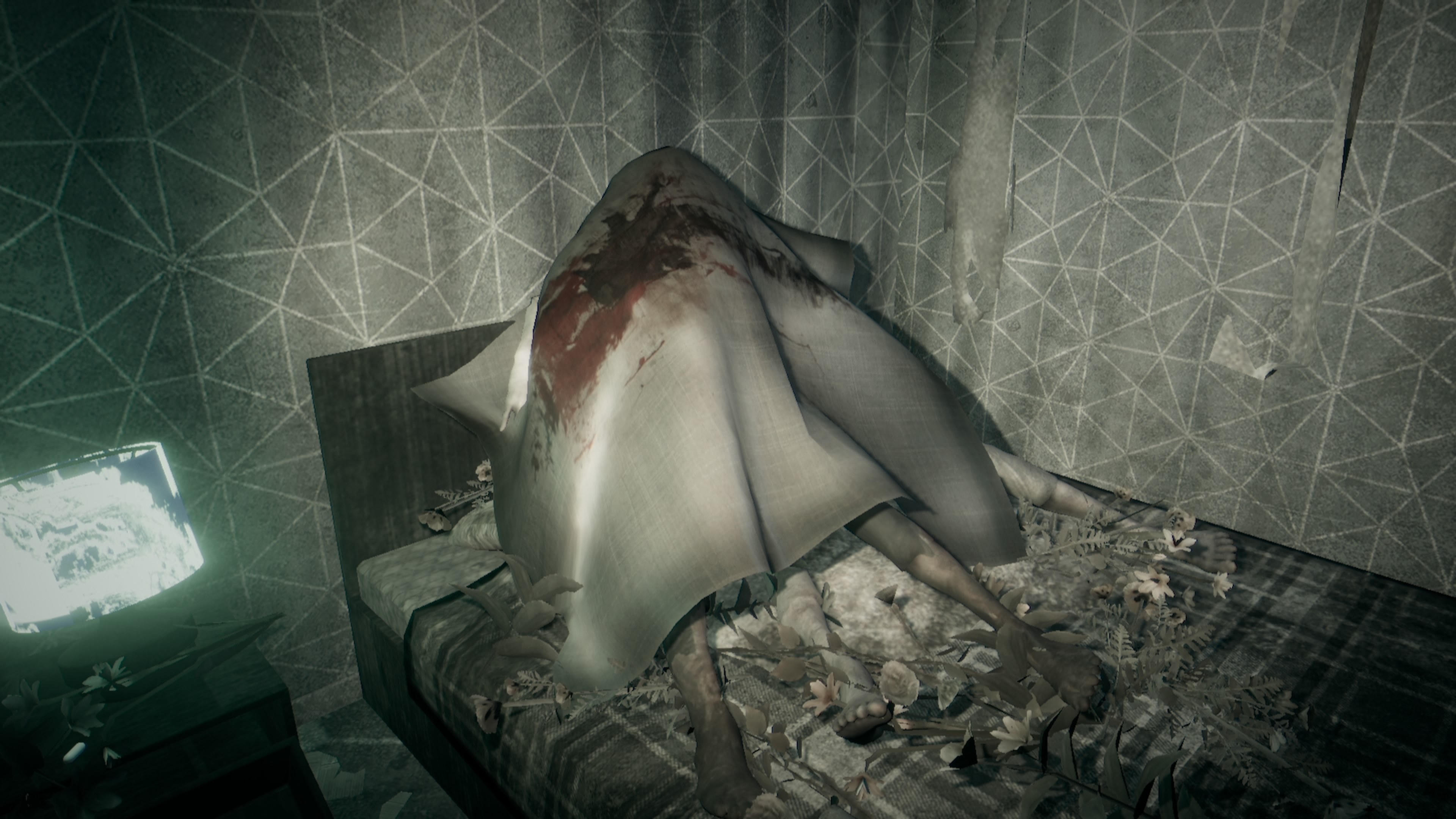 Hollowbody review; scenes from a PS1 era style horror game