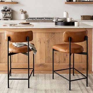 Maison Leather Stool