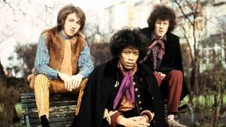 The Jimi Hendrix experience posing for a photograph in 1967