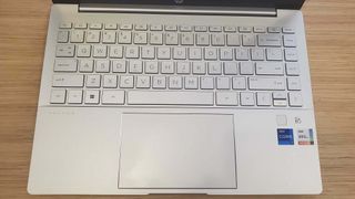 The keyboard of the HP Pavilion Plus 14