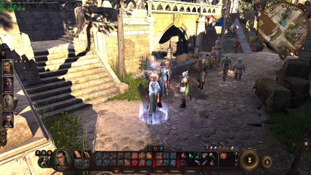 Baldur's Gate 3 with upscaling