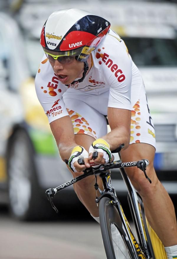 Tony Martin (HTC-Columbia) en route to overall victory at the Eneco Tour