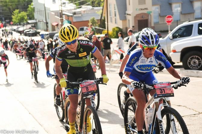 Riders were cheered by a gorilla on the big climb