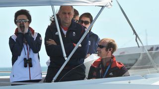 Princess Anne attends Women's Laser Radials race on Day 10 of the London 2012 Olympic Games