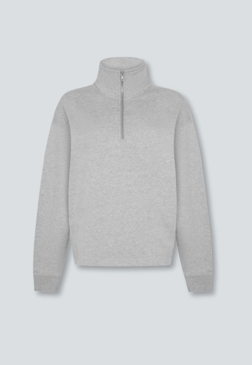NOT BASICS, Organic Cotton Quarter Zip Sweatshirt