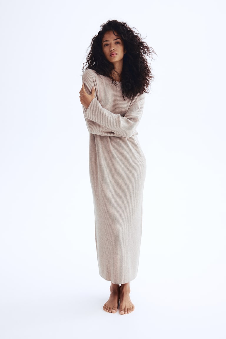 Rib-Knit Dress