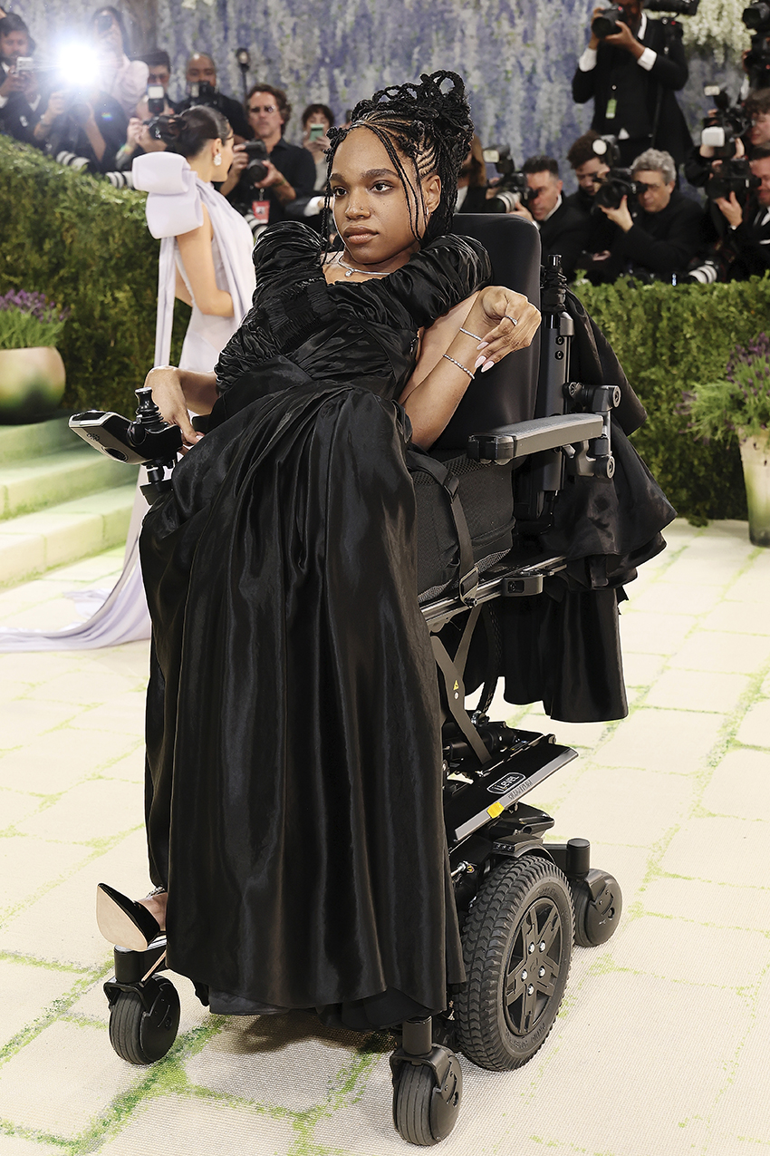 Aariana Rose Phillip wearing a black Collina Strada dress at the Met Gala