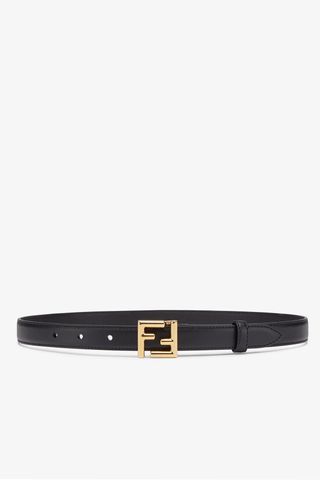 Ff Beltblack Leather Belt