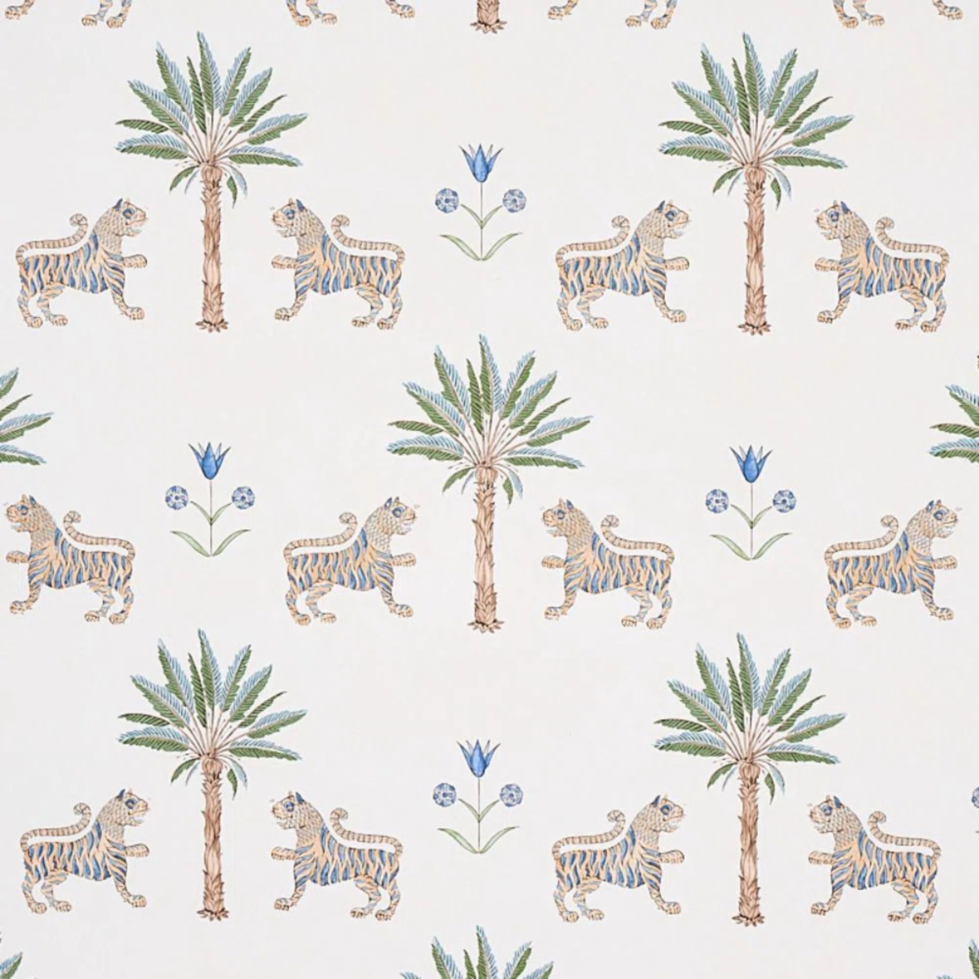 Schumacher's tiger palm wallcovering