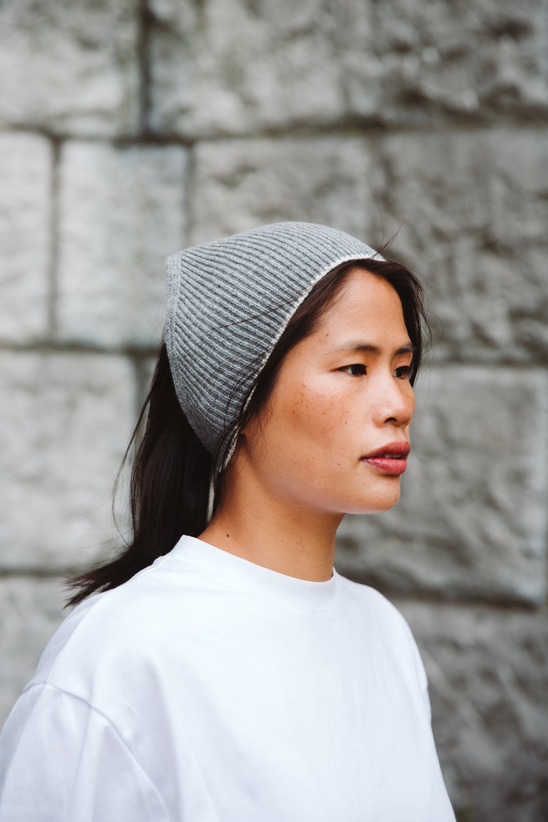 Soft Wool Bandana - Grey - Grey / One Size