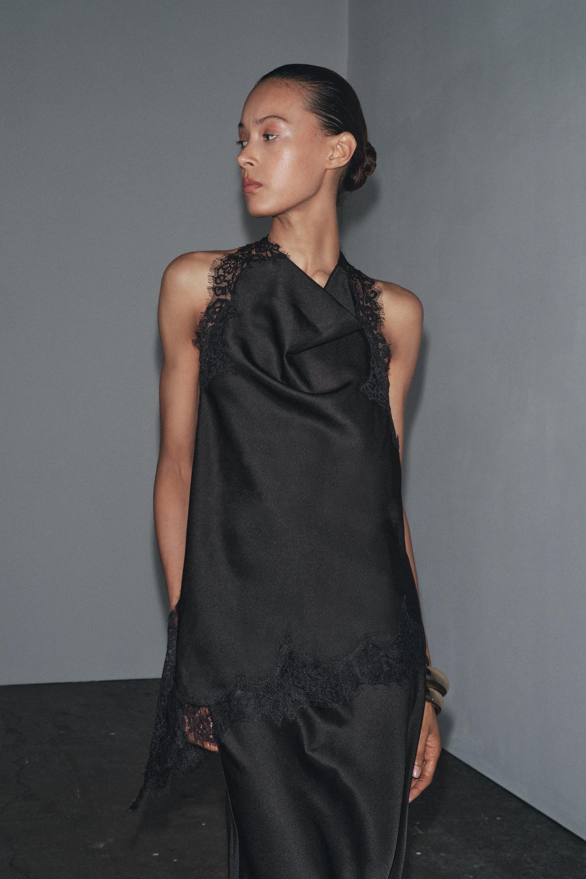 Zw Collection Lace Halter Top