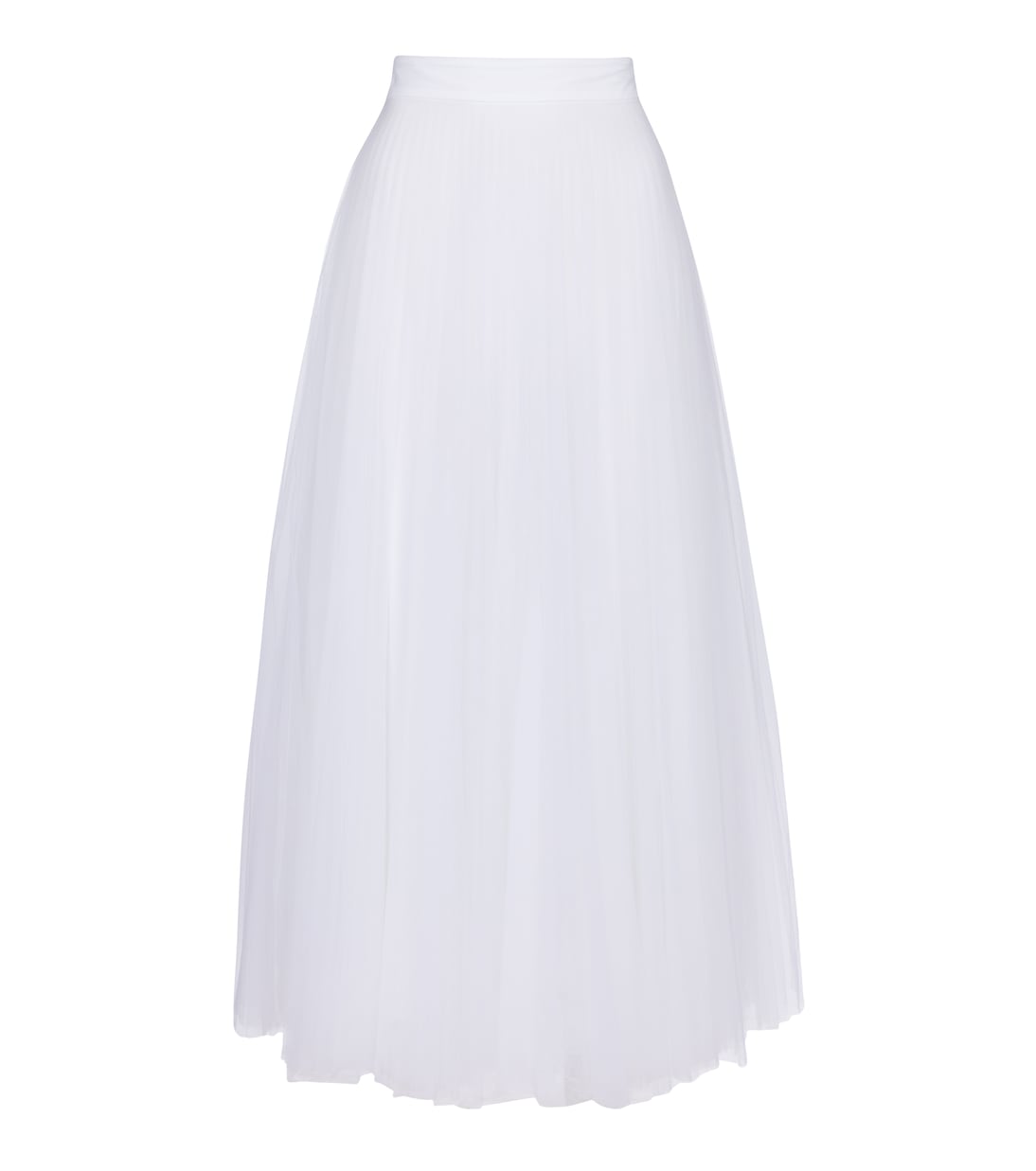 Tulle Maxi Skirt in White - Christopher Kane