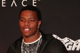 Football player Ray Rice, shown here in New York City in January 2014, was charged in March with assaulting his fiancee. 
