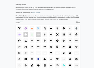 Destiny 2 icons listed at Iconduck