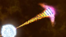 Gamma-Ray Burst Jet Model Artist's Illustration