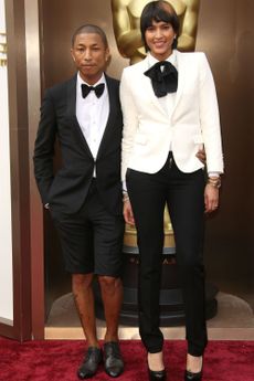 Pharrell Williams wears shorts to the Oscars