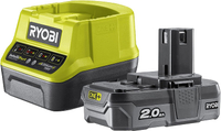 Ryobi 18V ONE+ Lithium+ 2.0Ah Battery and Charger | £91.99 Now £49.99 (SAVE £42.00) at Ryobi