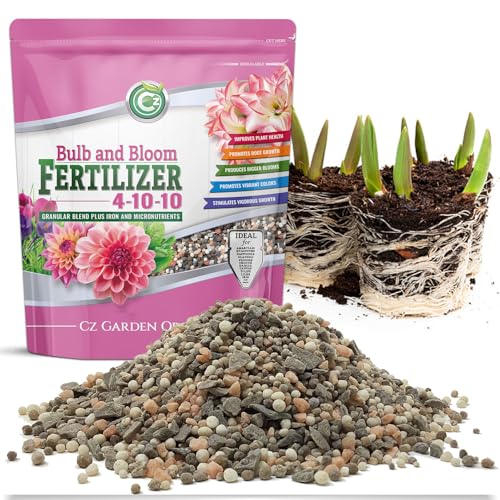 4-10-10 Bulb and Bloom Fertilizer - Made in Usa - Npk + Micronutrients Plant Food for Indoor/outdoor Plants & Flower Gardens - Promotes Vigorous Growth and Big Blooms!
