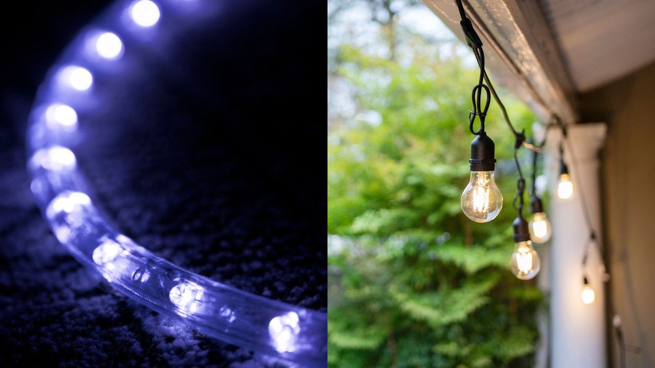 Rope lights vs string lights 