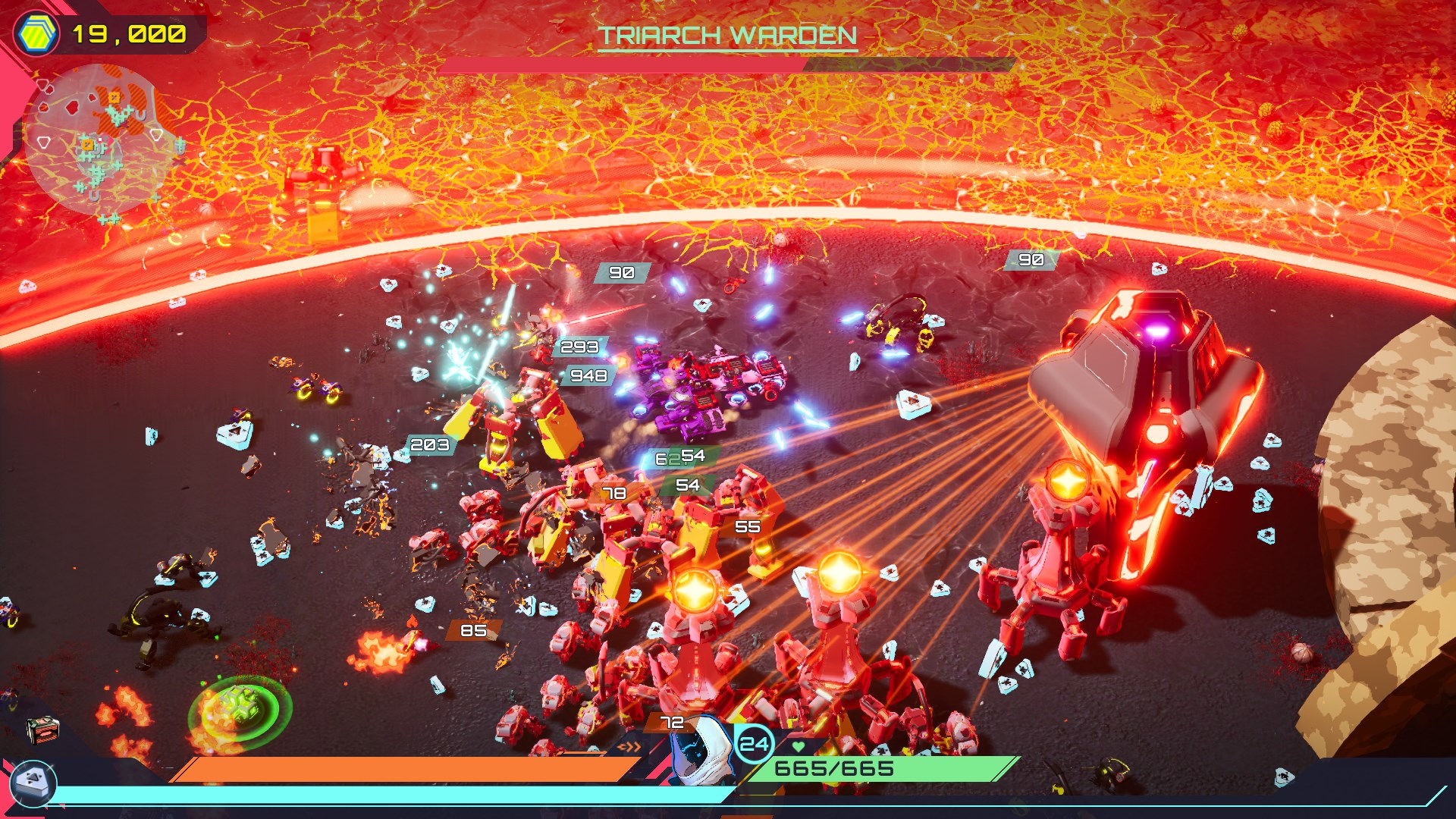 TerraTech Legion gameplay screenshots showcasing tech, build screens, upgrade screens, and character art.