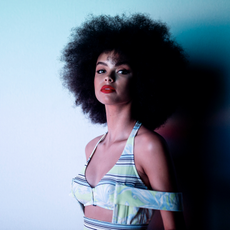 model with strong healthy hair