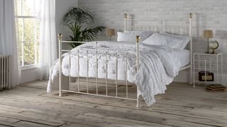 Charlotte iron bed from the Period Living collection at Wrought Iron & Brass Bed Co