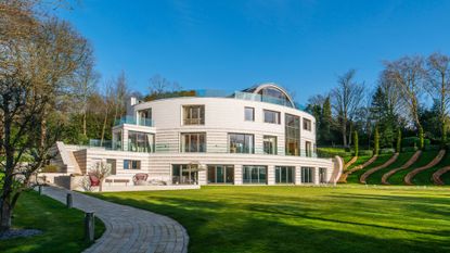 London's most expensive houses: exterior of Heathfield House in highgate as seen on Channel 4