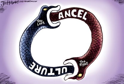 Editorial Cartoon U.S. cancel culture gop democrats