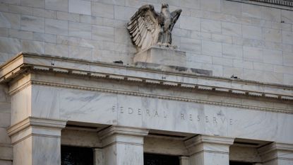 The exterior of the Federal Reserve building is seen in Washington, D.C.
