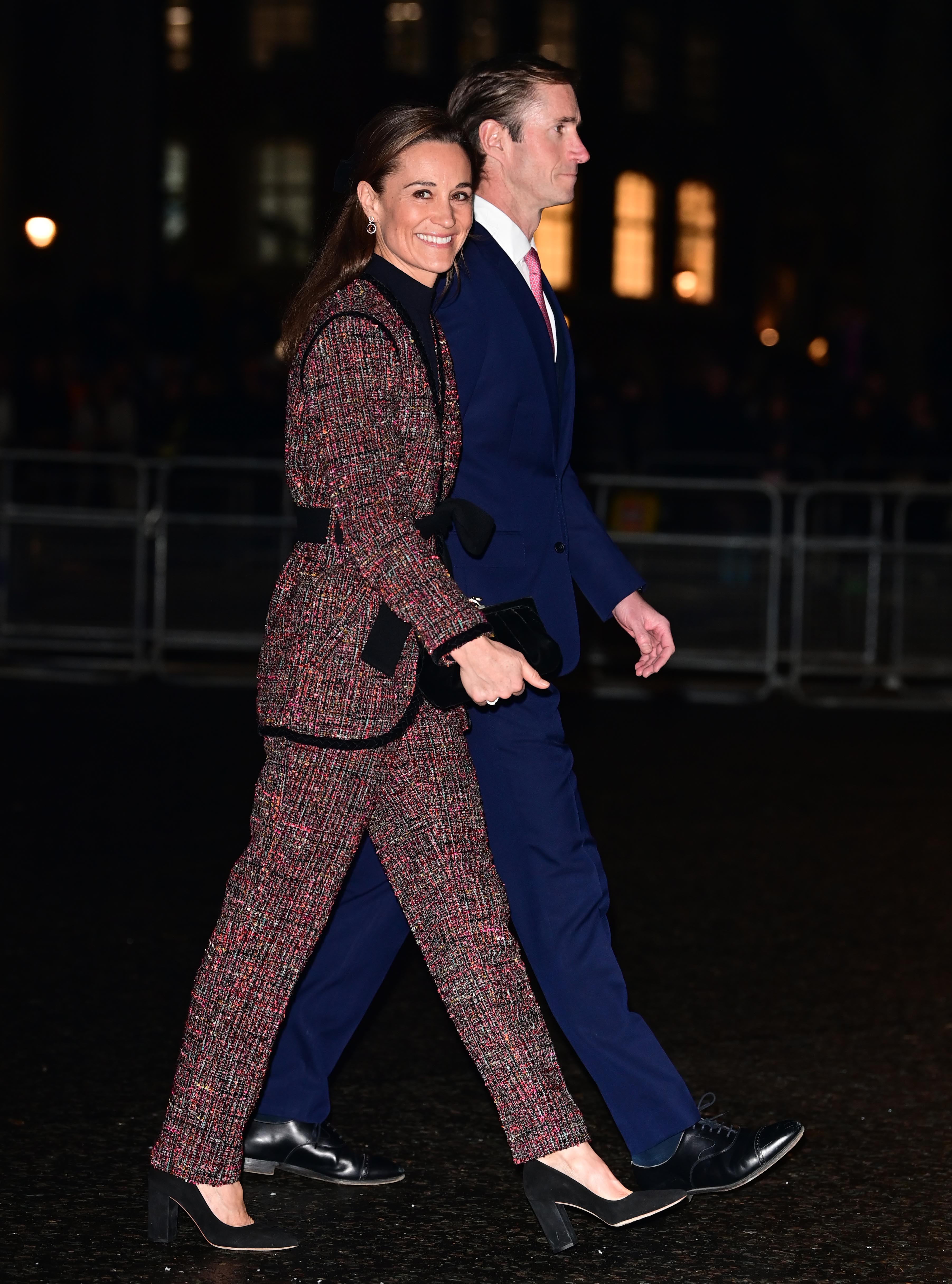 Pippa Middleton walking with James Matthews