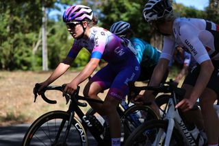 BUNINYONG AUSTRALIA JANUARY 16 Ruby RosemanGannon of Australia competes during the Australian Cycling National Championships 2022 Womens U23 and Elite Road Race a 1044km race from Buninyong to Buninyong AusCyclingAus on January 16 2022 in Buninyong Australia Photo by Con ChronisGetty Images