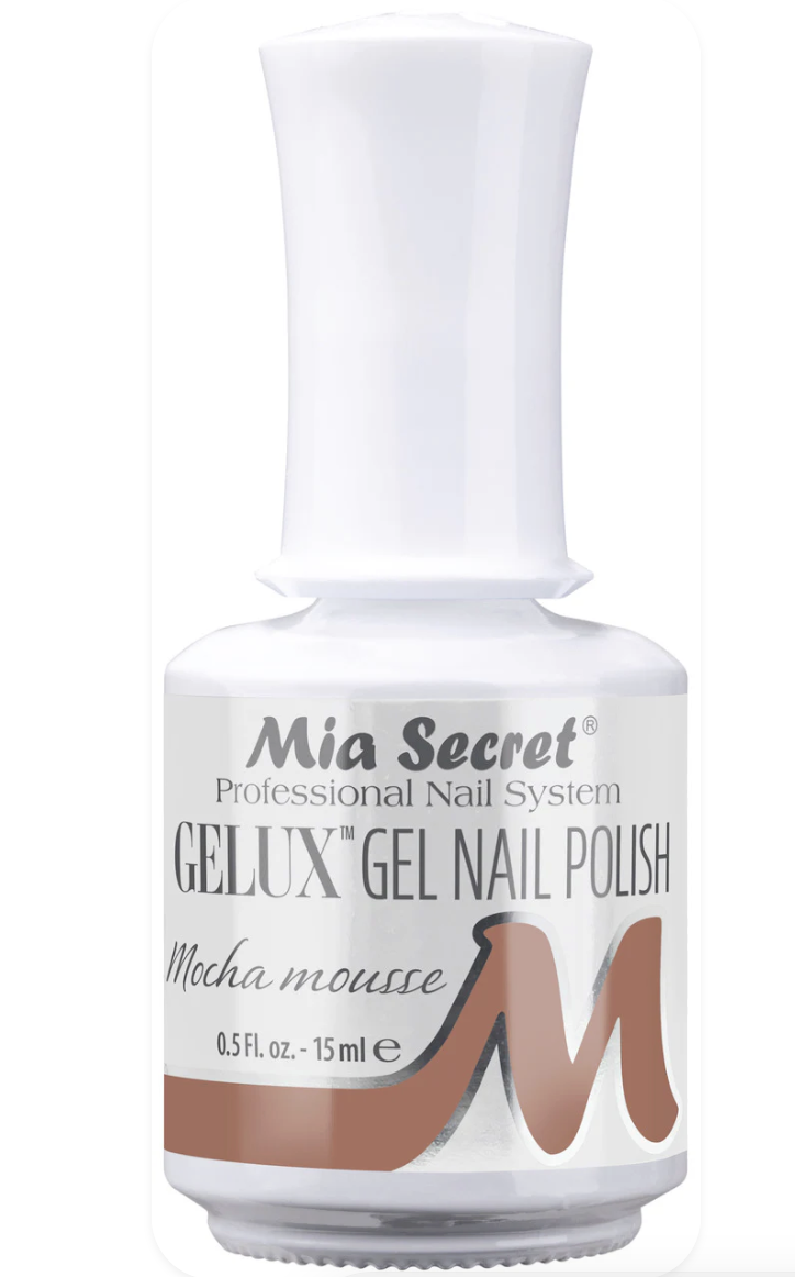 mia secret gelux gel nail polish in mocha mousse