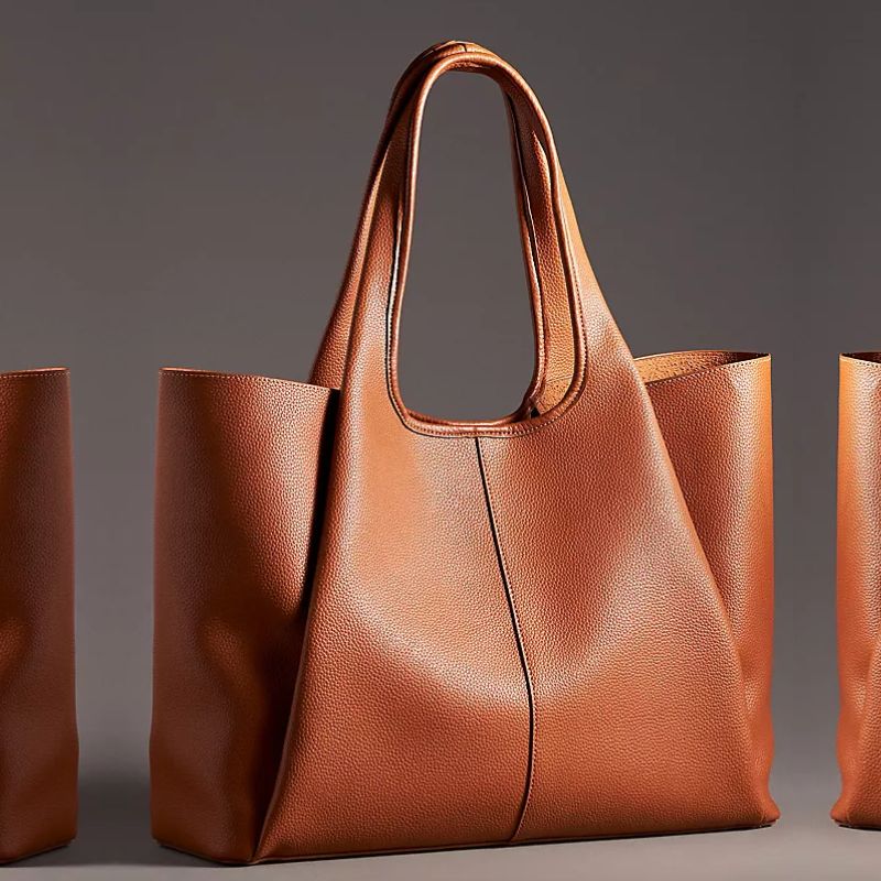 tan shopper bag