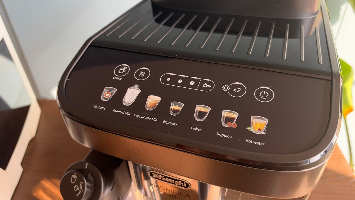 De'Longhi Magnifica Evo drinks menu