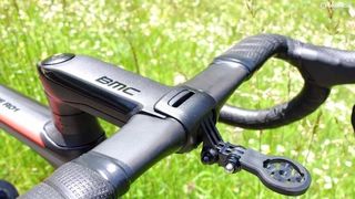 BMC's out front GPS/accessory mount slots inside the faceplate and can be adapted to accept any unit