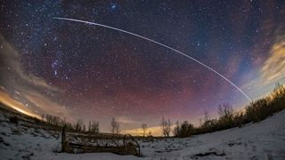 A pass of the International Space Station with Canadian astronaut David St. Jacques on board, on the evening of January 26, 2019.