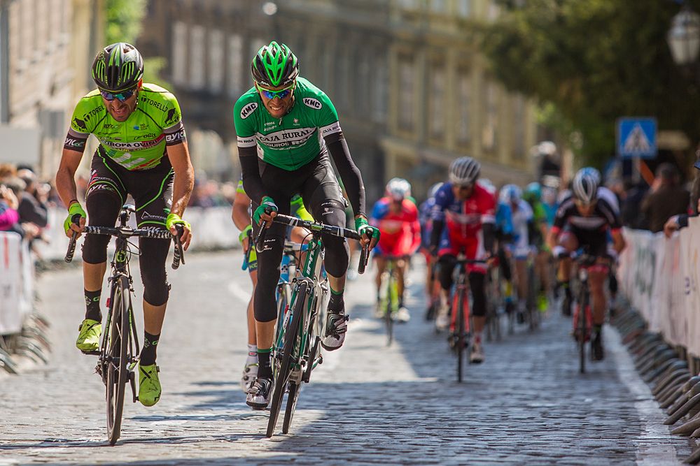 An attack on the final climb