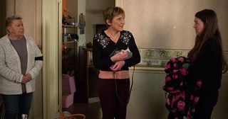With the event about to start, Stacey is taken aback when Jean arrives – is she going to drop another bombshell? Watch all the drama in EastEnders from Monday, 19 March!