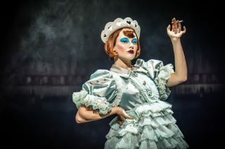 Katharine Langford stars as Sally Bowles in Cabaret at the Kit Kat club