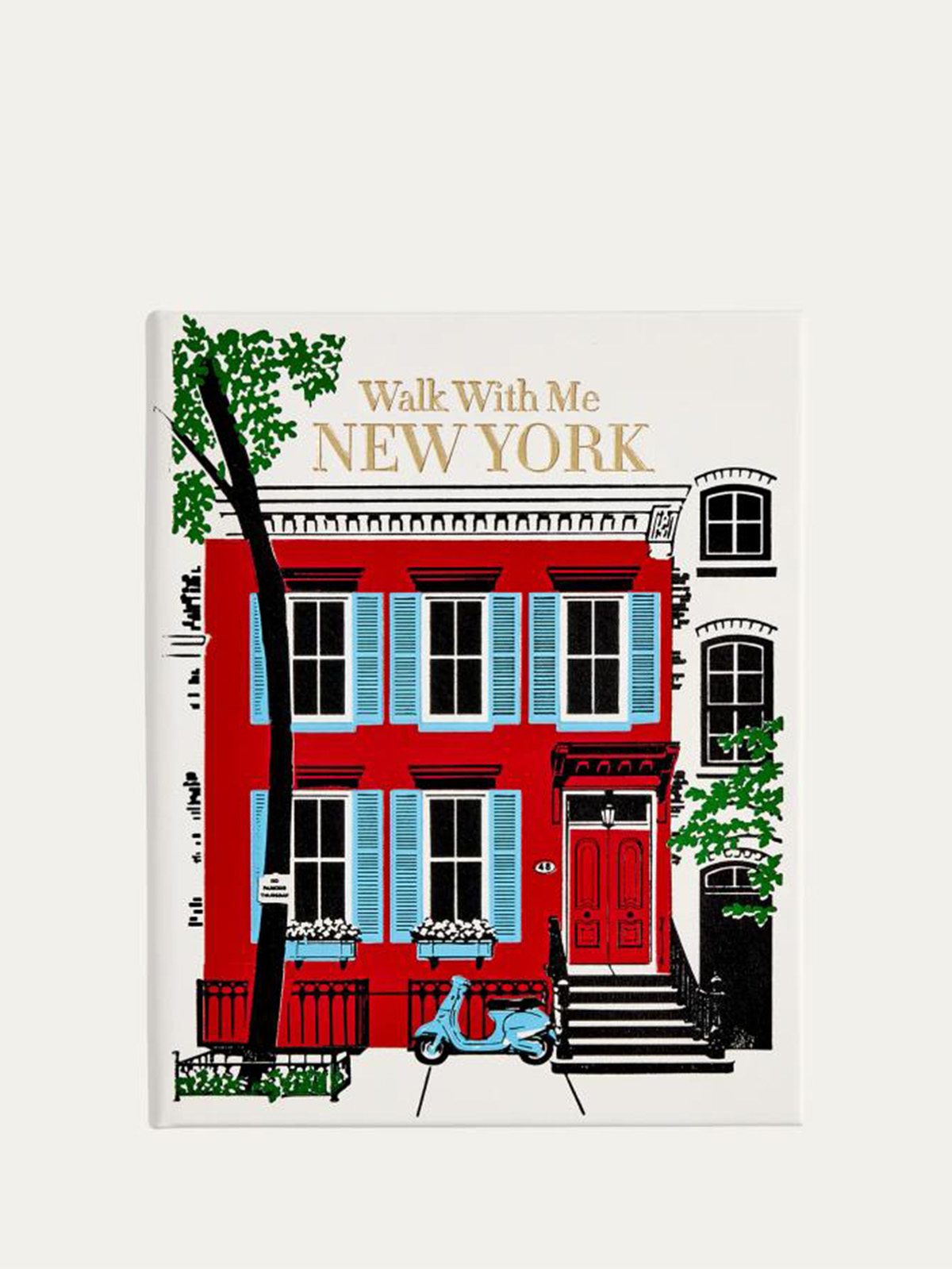 Graphic Image, "walk With Me: New York" Leather-Bound Book by Susan Kaufman