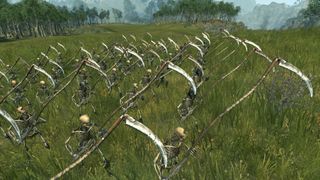the best total war: warhammer mods: goblins (swords and axes) and skeleton warriors (scythes)