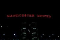 Old Trafford's exterior, home of Manchester United.