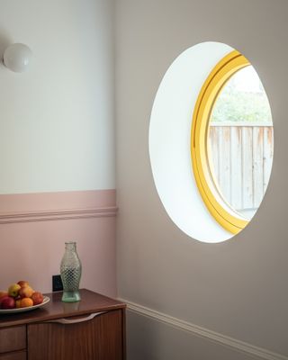 round window in charles holland designed house