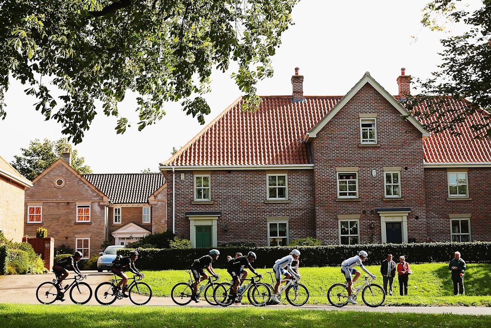 The peloton in action during stage 7.