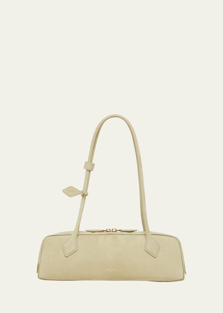 Le Teckel Medium Suede Shoulder Bag