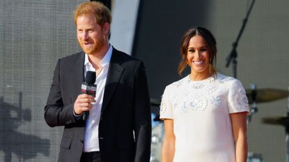 Prince Harry and Meghan Markle at Global Citizen Live